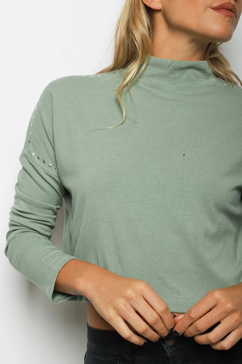 Media Polera KANDER Algodon con Tachas