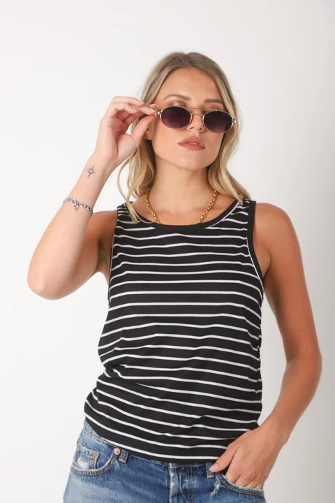 Musculosa RAVE MORLEY RAYADA