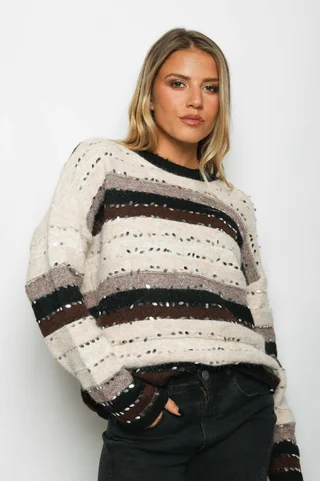 Sweater ADIGIO c/lentejuelas GUL831 - Vista 5