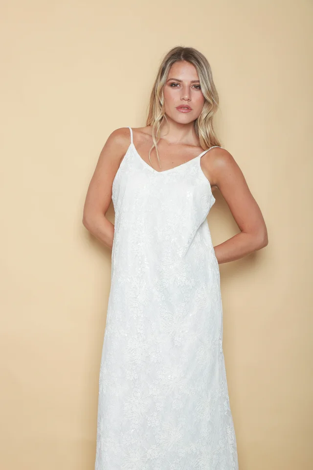 Vestido DREAMS encaje y lentejuelas GUK70177