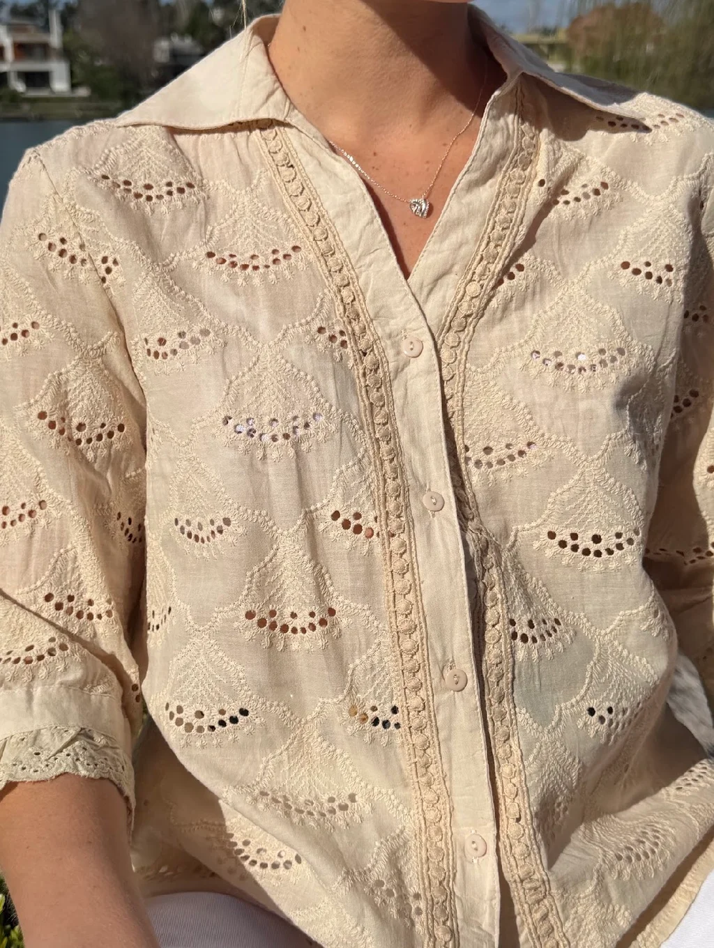 Camisa BLOW Broderie Manga 3/4 GU70157