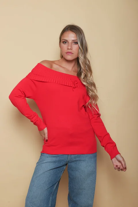 Sweater KITY Bremer Cuello Bote c/ Tira GU665