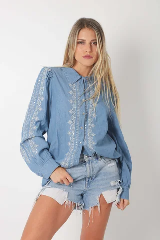  Camisa GRETEL deJean Bordada GU0556 - Vista 2