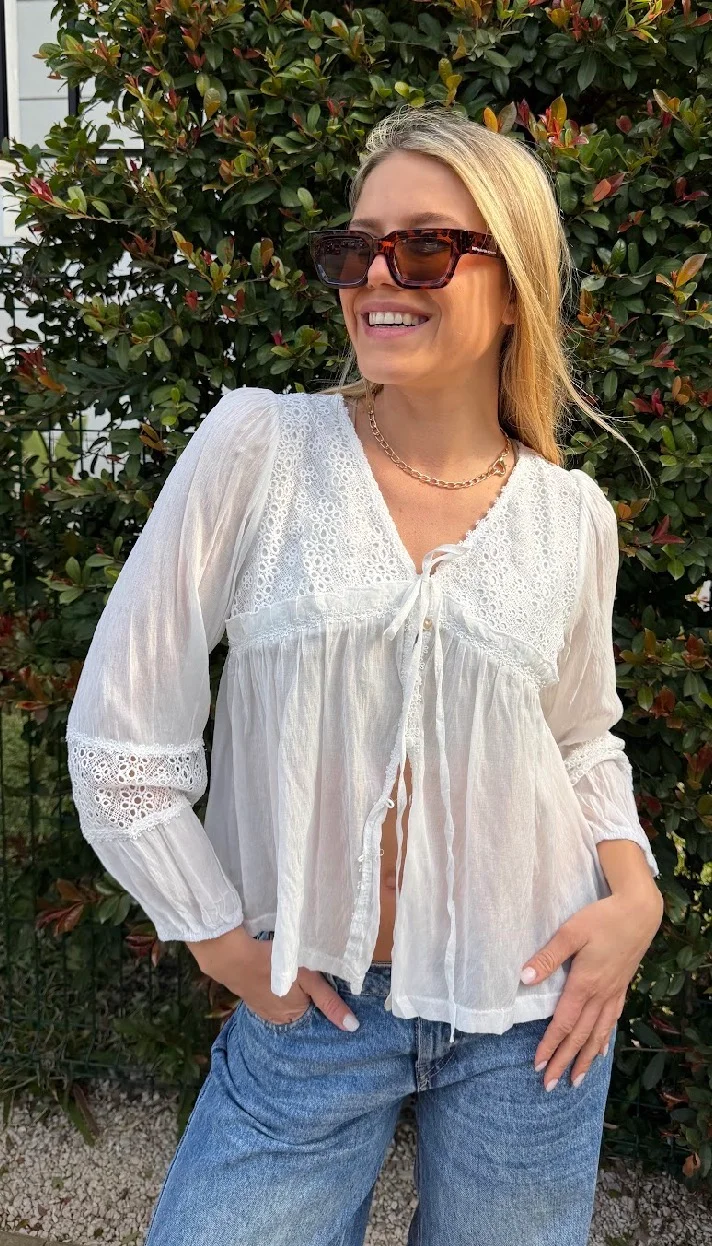 Blusa ROCKET Con Broderie  GU70123