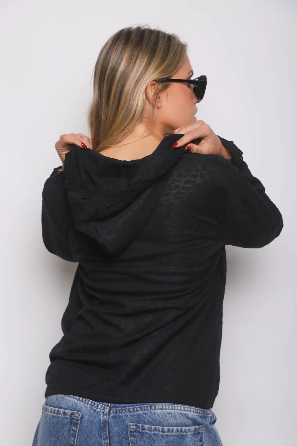Remera Florentin c/ Capucha y Encaje GUK70067