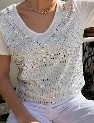 Remera KALESI con Piedras GUJ5209 - Vista 6