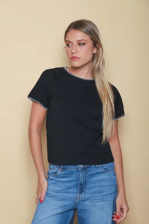 Remera KARTER de Jersey c/ Costura Contratono GU5206