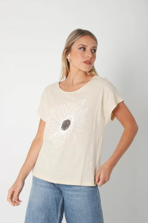 Blusa Suasi Lino c/ Piedras GU70104