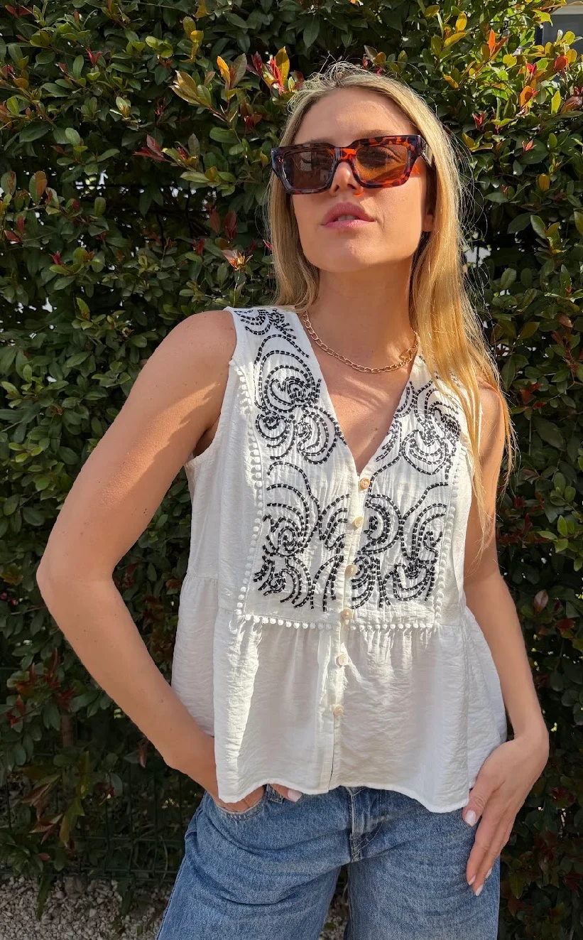 Blusa SUCRE Bordada GUV56