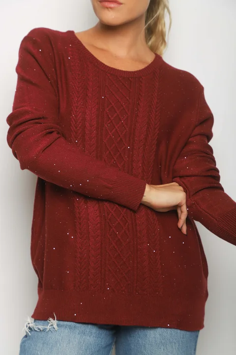 Sweater BENETH c/Brillos GUL818