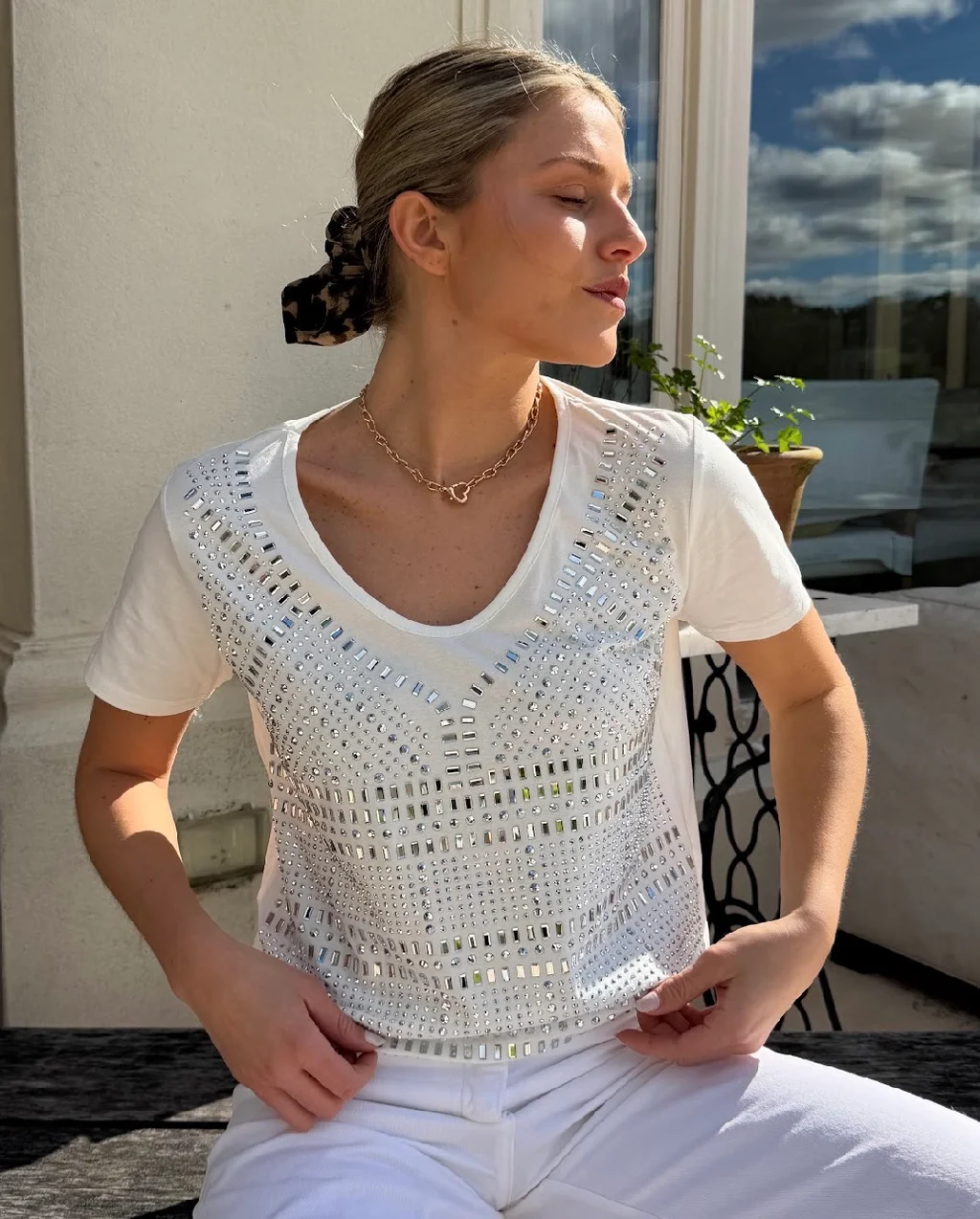 Remera KALESI con Piedras GUJ5209