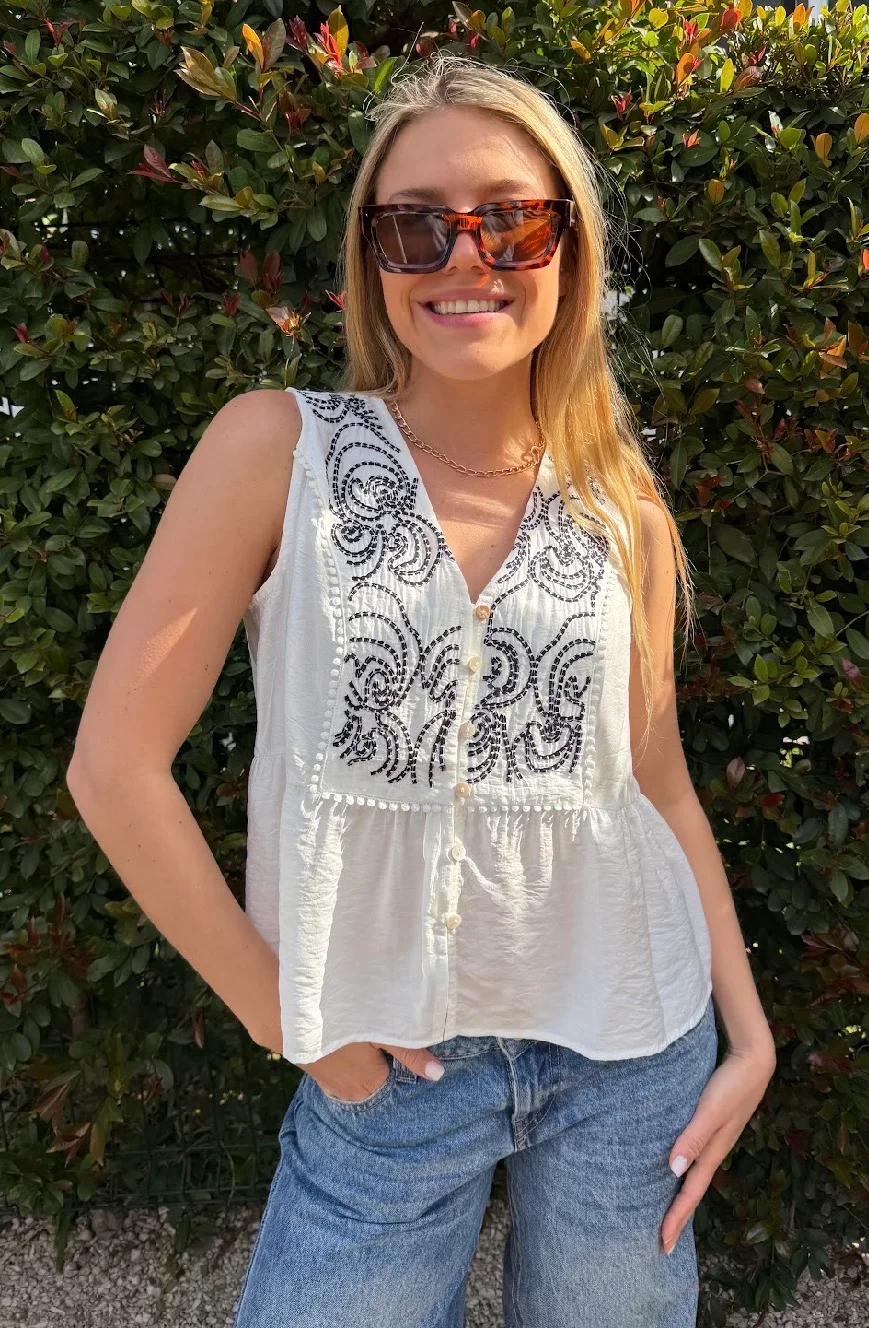 Blusa SUCRE Bordada GUV56