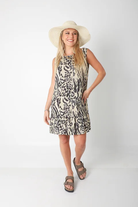 Vestido Weiss Print de Satin