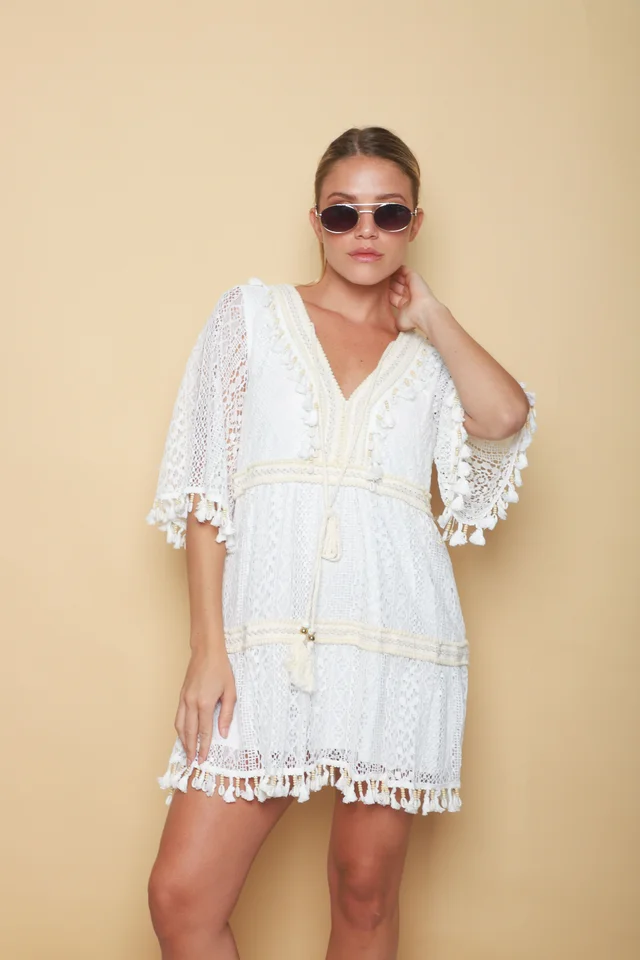 Vestido NORMANDI Encaje Forrado GUK4076-1