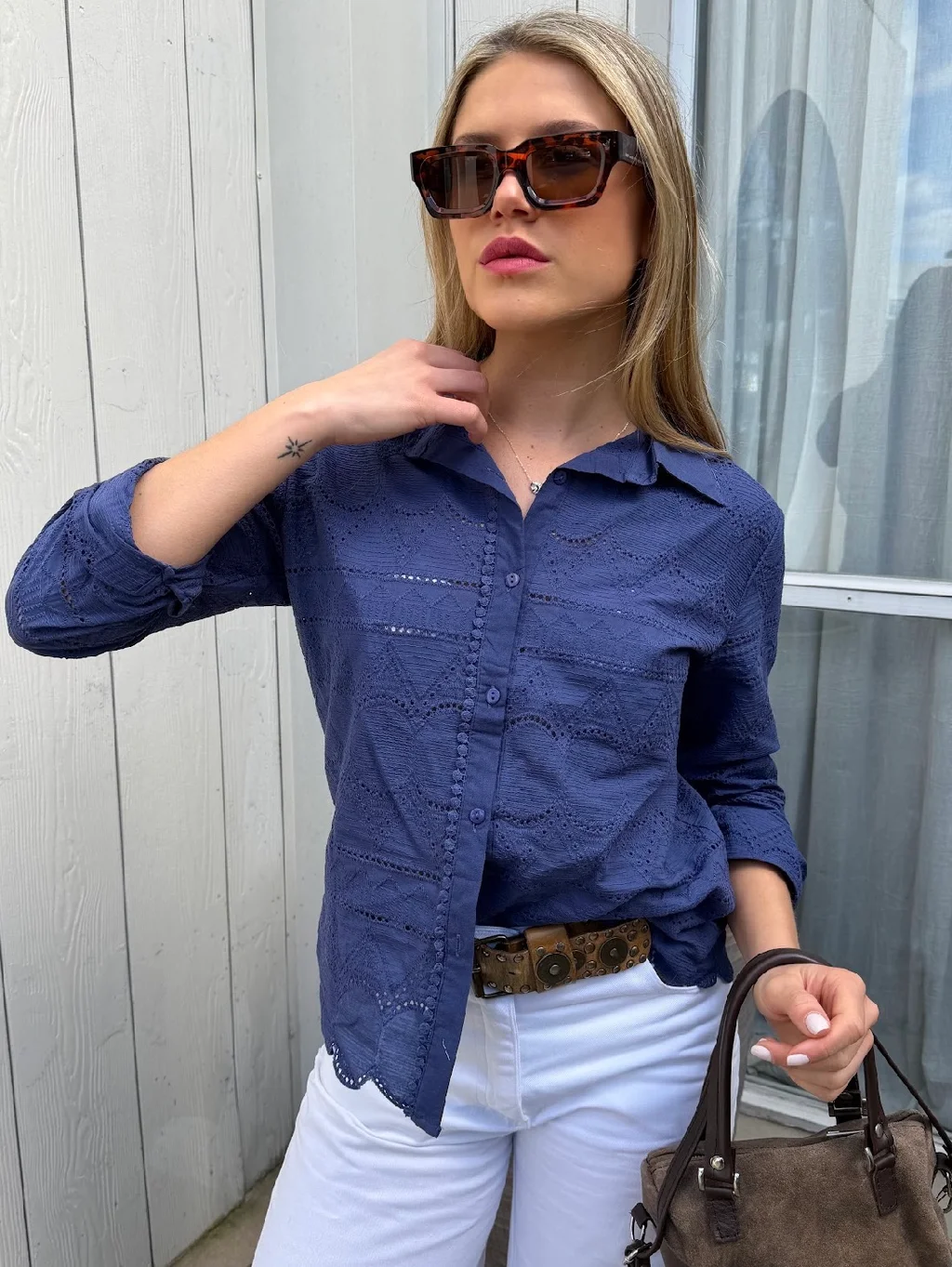 Camisa DARRYL Broderie GUK70287
