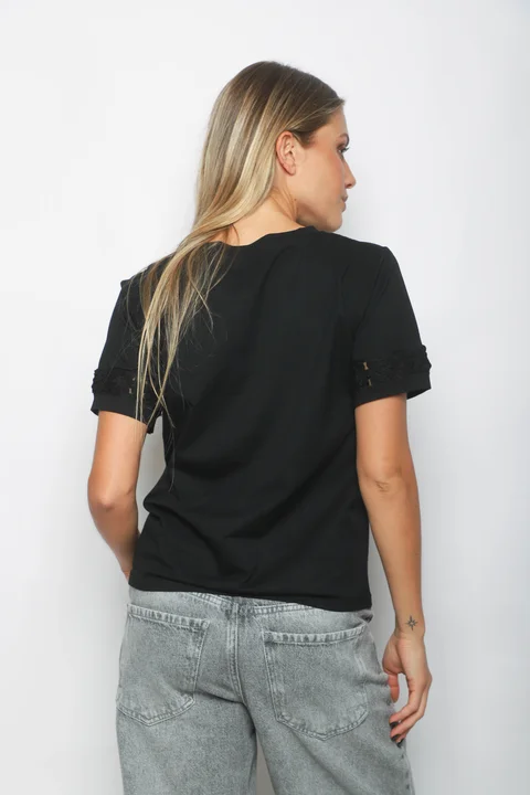 Remera RAVI c/Bolsillos puntilla GUJ5232