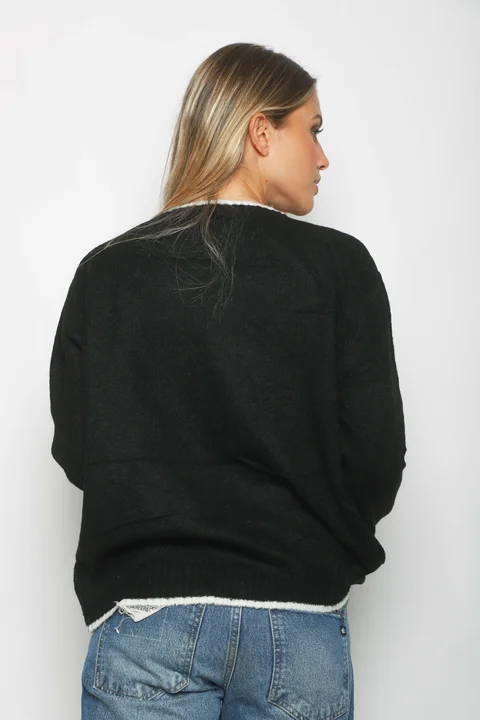 Sweater MARKS Mohair con Piedras GUA138