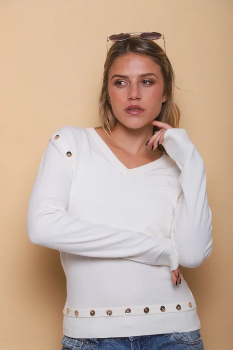 Sweater BURI Bremer Con Botones GU825