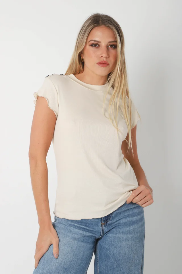 Remera MAKENA morley c/ Botones