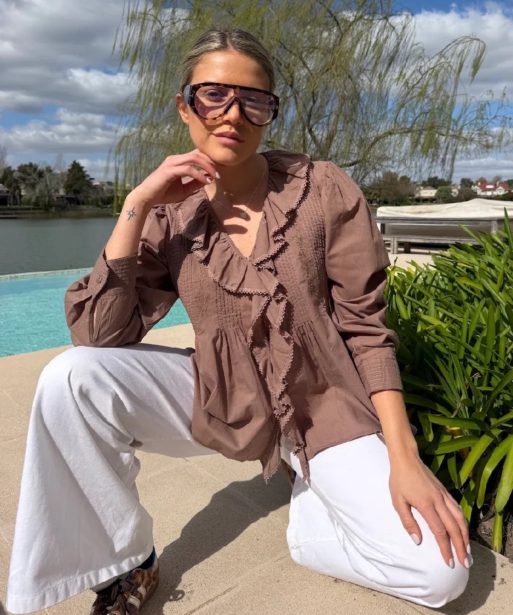 Camisa CARLY Con Volado GU70257