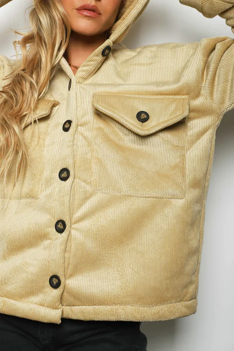 Saco GENEVA Corderoy Con Piel Adentro