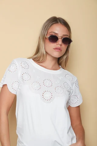 Remera LANISTER BRODERIE GU12031 - Vista 6