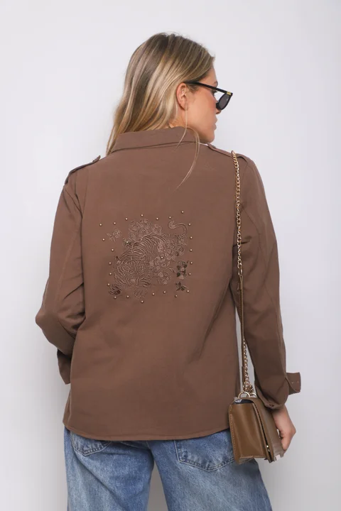  Camisa WANSEL Gabardina Bordada GU70284