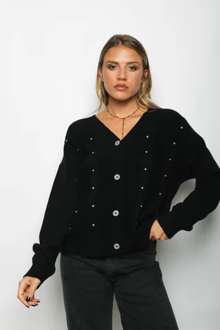 Saco Savina c/Piedra y Boton Brillos GUL805 - Vista 4