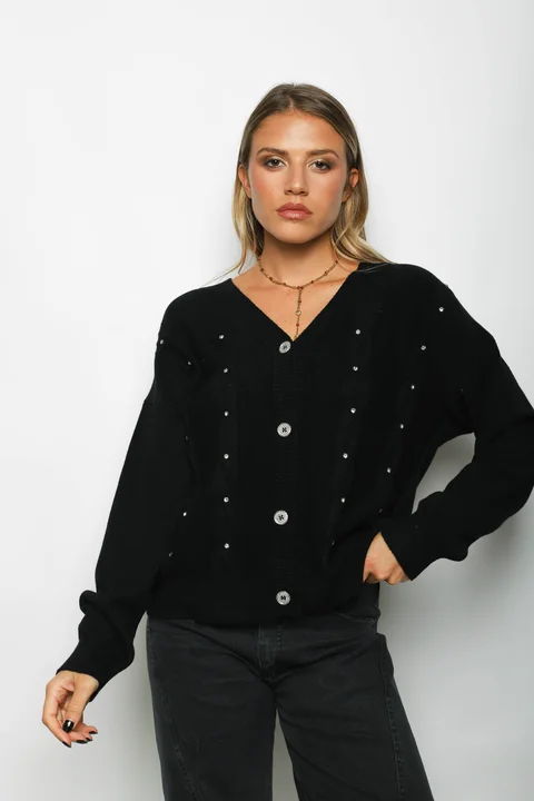 Saco Savina c/Piedra y Boton Brillos GUL805