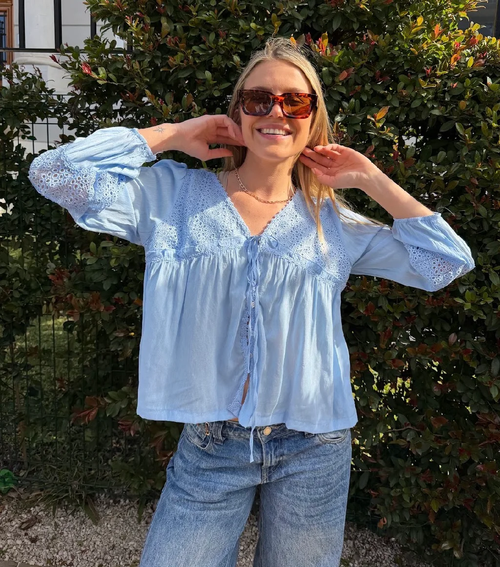 Blusa ROCKET Con Broderie  GU70123