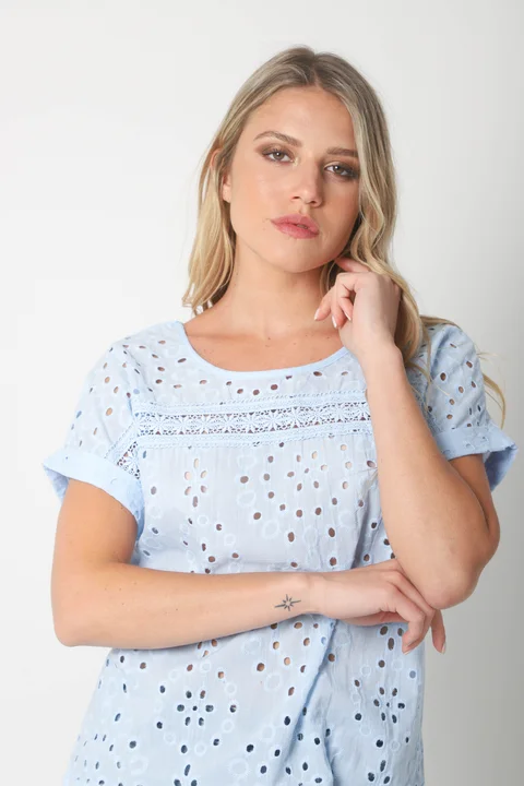 Blusa NADINE Broderie Bordada GUK70203