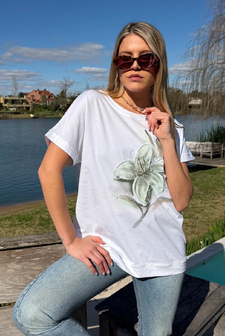 Remera GREEN BAMBOO Bordado GU10714