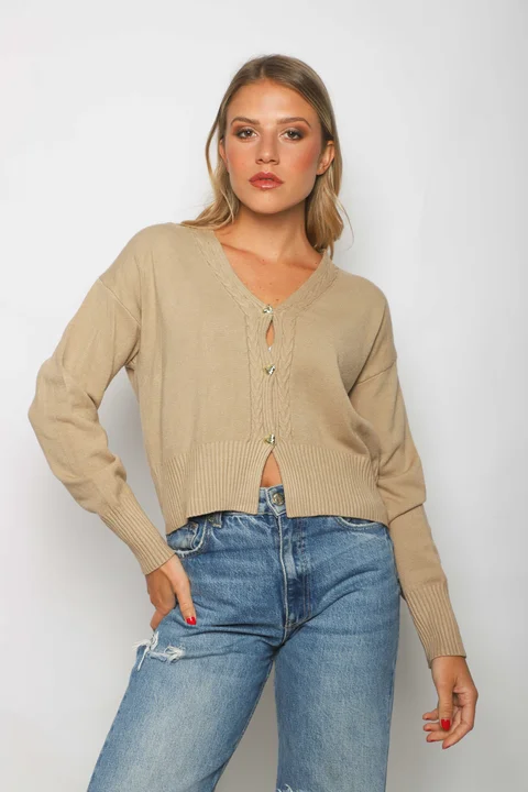 Saco Bremer MAVERICK con Botones Corazon Strass GUL621