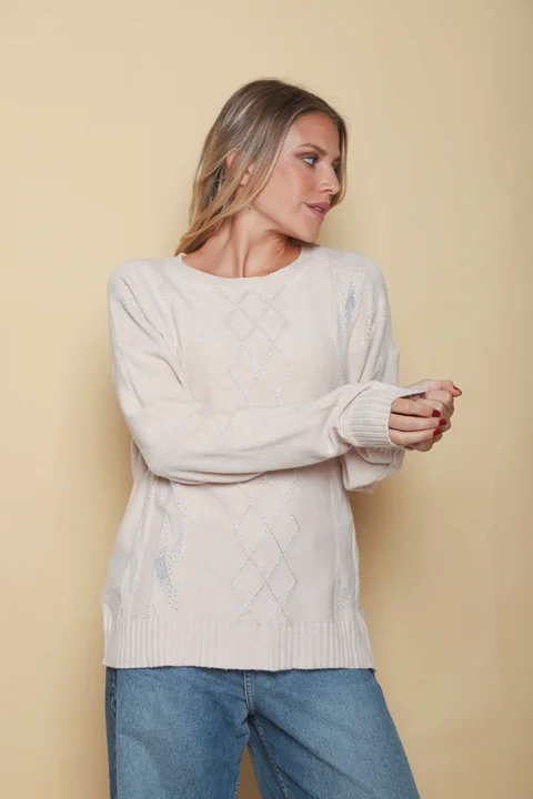 Sweater NIZA Bremer c/ Strass GUL668