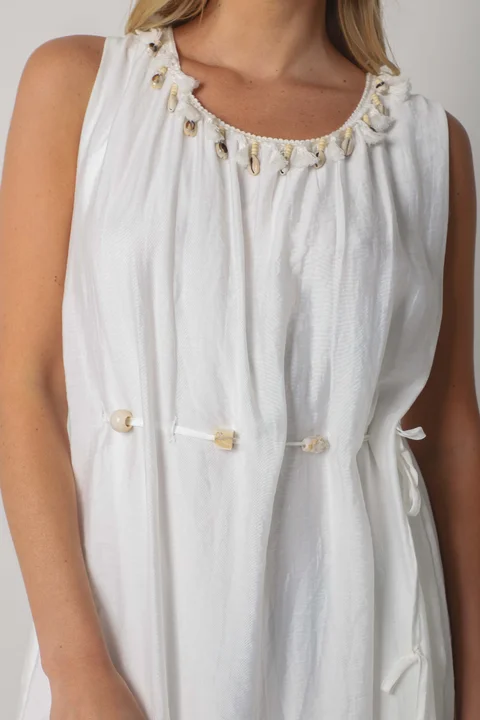 Vestido CARIBEAN Bambula Crep Tiras con Yute GUK70178