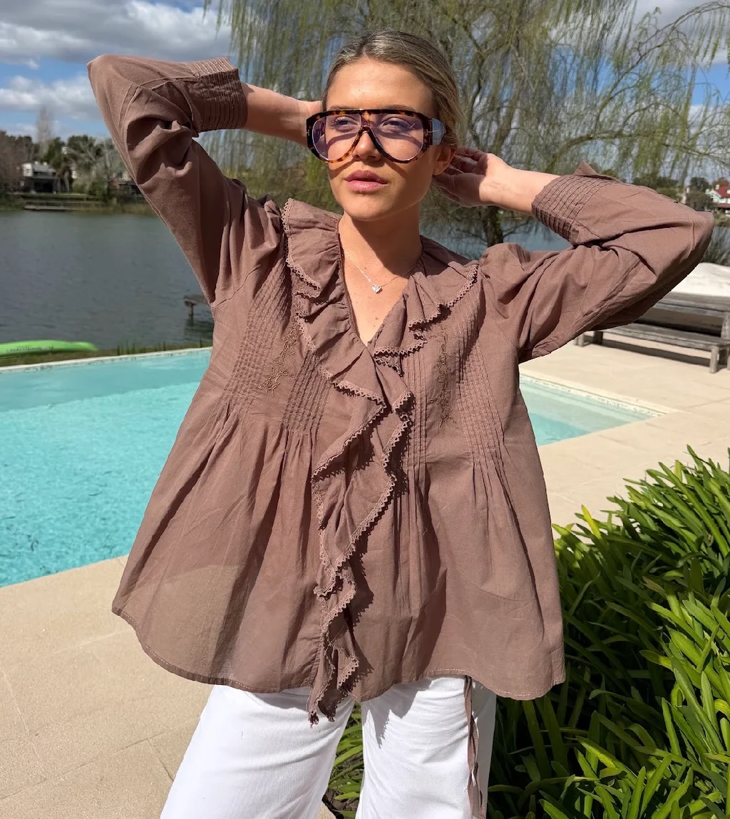 Camisa CARLY Con Volado GU70257
