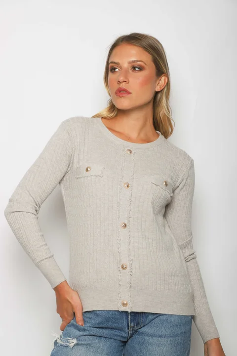 Sweater Saco MONTECARLO Bremer con Botones GU37123
