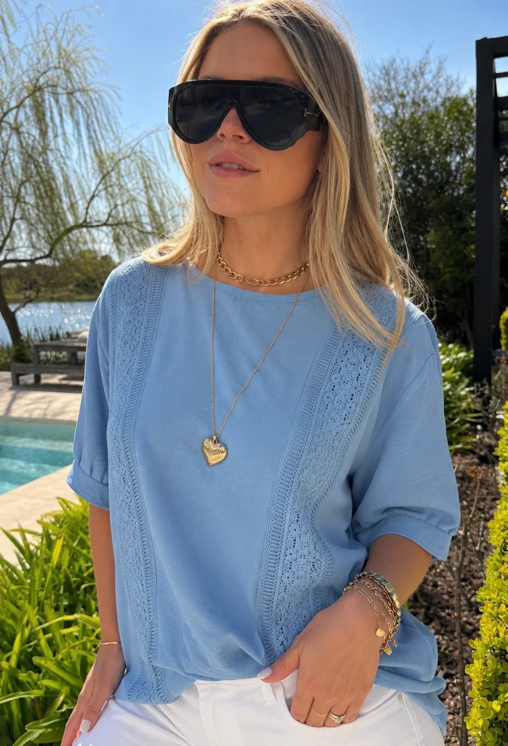 Blusa Amplia VASY Guardas Guipiur GU0330