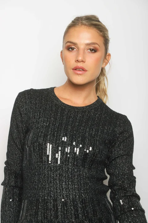 Sweater DINORA Lurex c/ Lentejuelas GU828