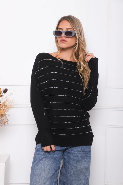 Sweater MICHELLE Bremer con Strass GU845