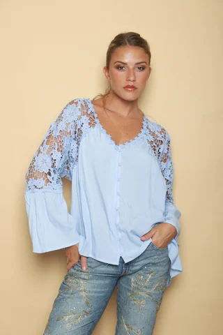  Camisa DESTINY con Guipiur GUK3 - Vista 1