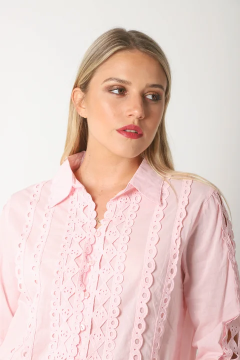 Camisa FRENESI Guardas Guipiur GUK70198 