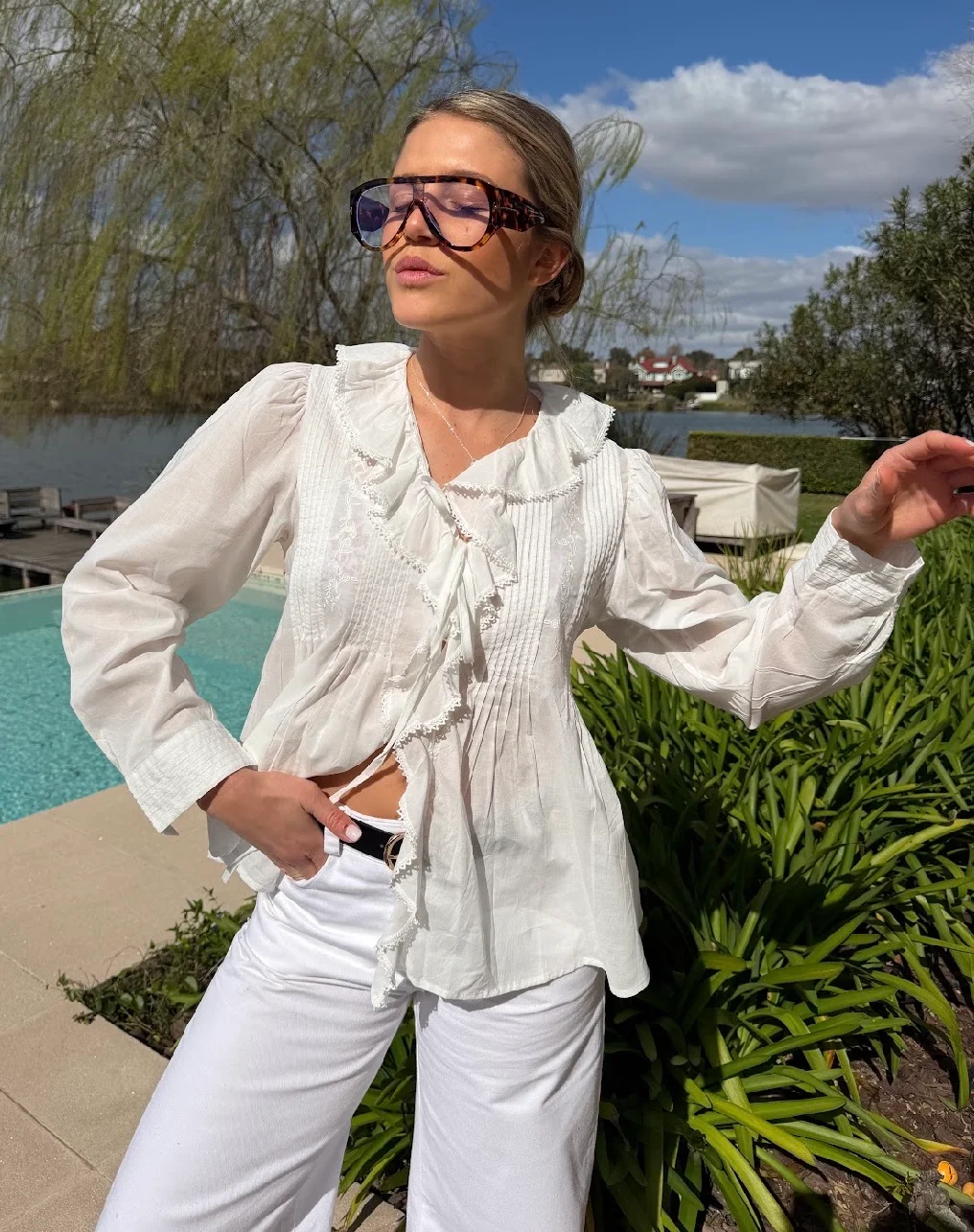 Camisa CARLY Con Volado GU70257