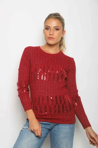 Sweater DINORA Lurex c/ Lentejuelas GU828 - Vista 3