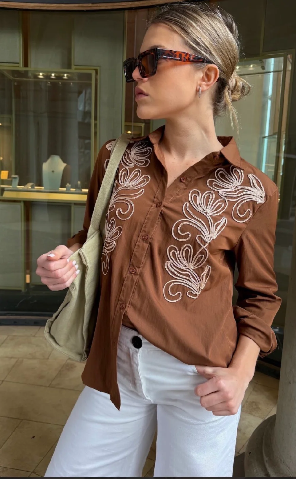 Camisa MOUSS Bordada GUK70266