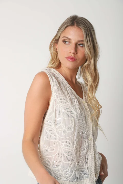 Chaleco VOLTIER Bordado  GUCH3011