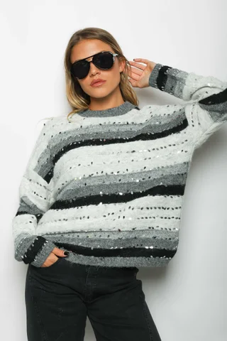 Sweater ADIGIO c/lentejuelas GUL831 - Vista 1