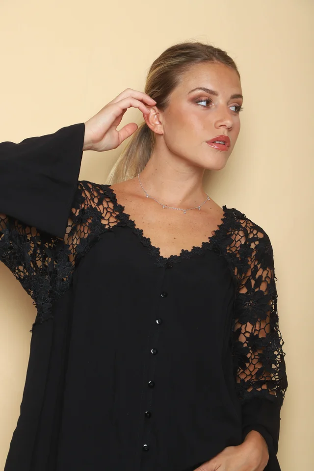  Camisa DESTINY con Guipiur GUK3