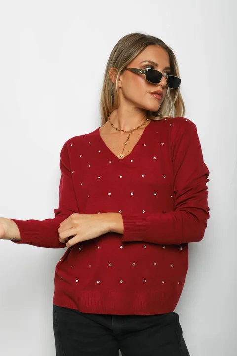 Sweater SENA Bremer c/ Strass GU615