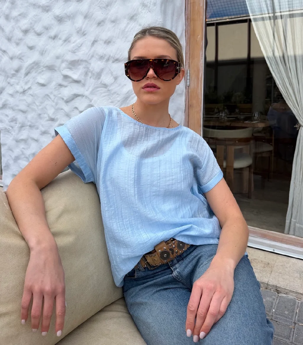 Remera ALICE Premium Bambula con Strass GU6222